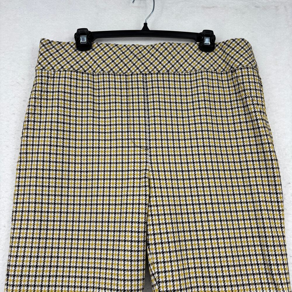 Spanx The Perfect Ankle Pants Kick Flare Size 1X Dijon Houndstooth Ponte Pull On - Picture 7 of 13